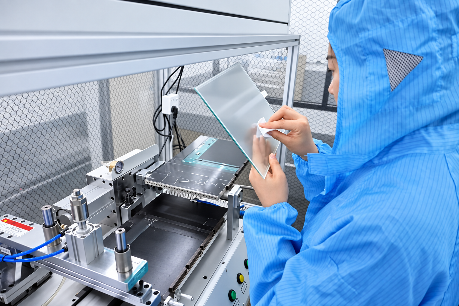 Touch panel inspection before OCA optical bonding