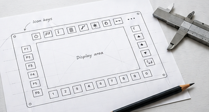 Customer sketch for an HMI design review
