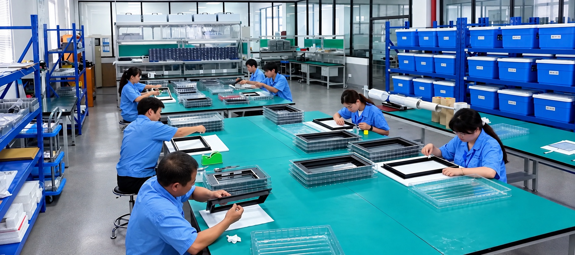 Display assembly and inspection workstations at vanesen