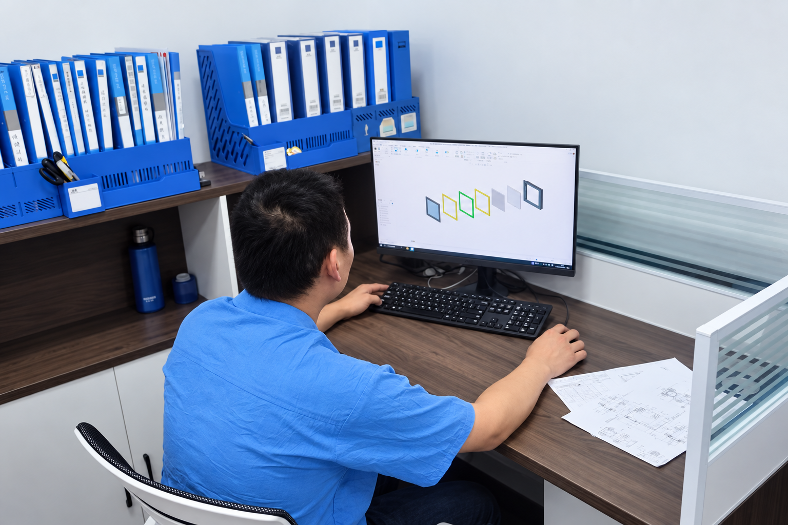 Engineering workstation for HMI layout development