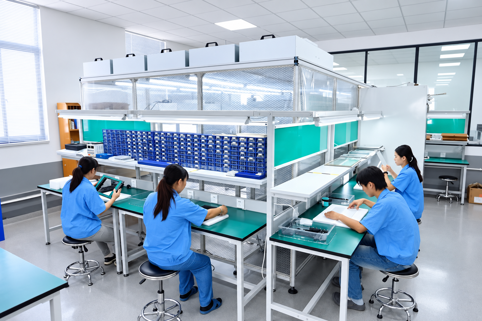 Workstations for display and HMI assembly