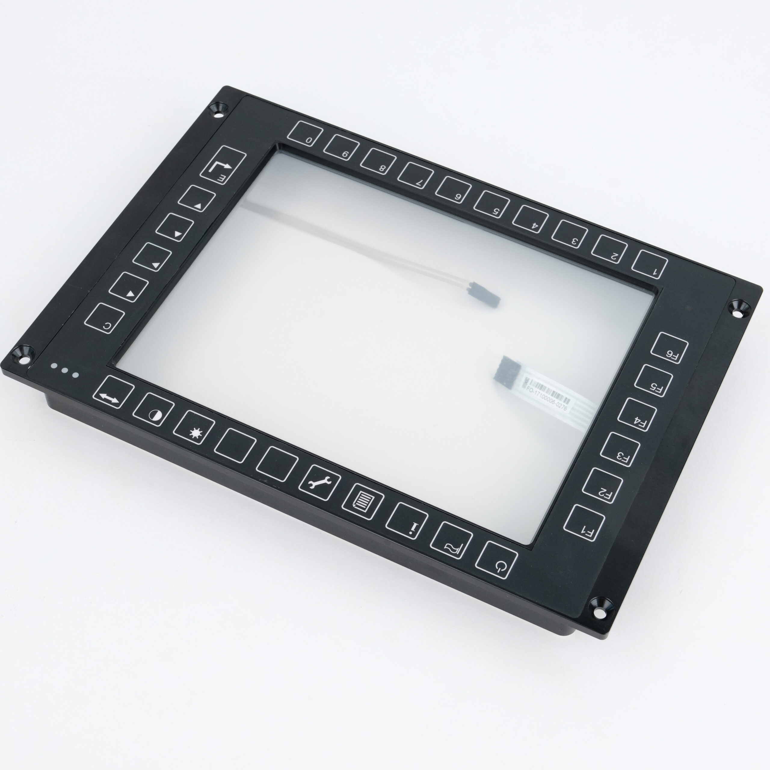 HMI front frame with keypad overlay